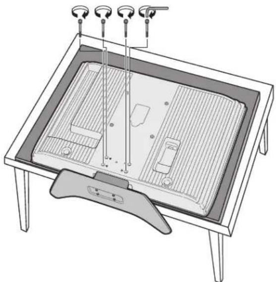 HP LC3760N - Attaching or removing the stand - 6
