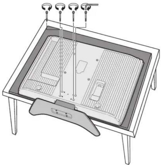 HP LC3760N - Fixation ou démontage du socle - 6