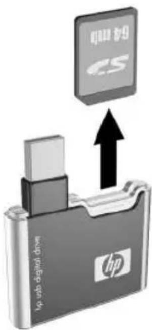 HP Compaq 6515b - Rimozione della scheda di memoria SD - 2