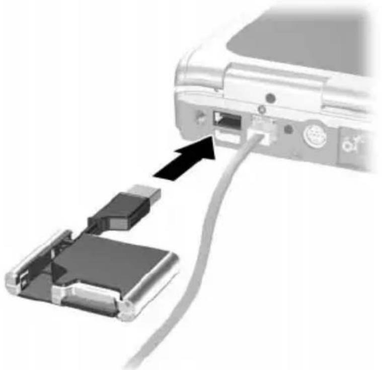 HP Compaq 6515b - Conexión de la Unidad digital a un Puerto USB - 3