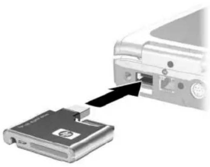 HP Compaq 6515b - Ansluta den digitala enheten till en USB-port - 1