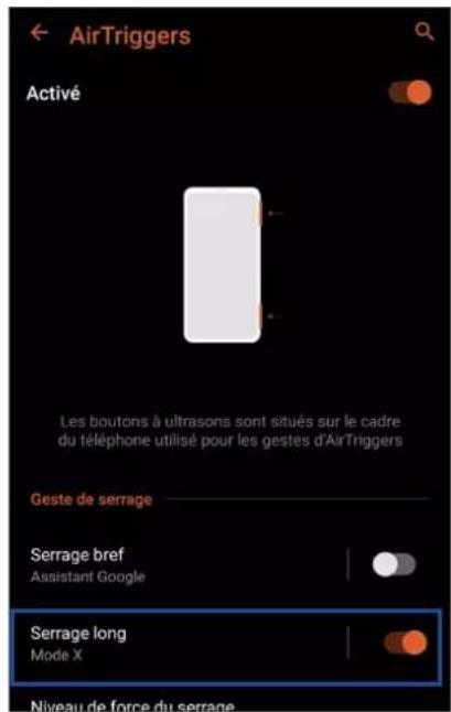 ASUS ROG Phone ZS661KS - Configuration des gestes de serrage - 2