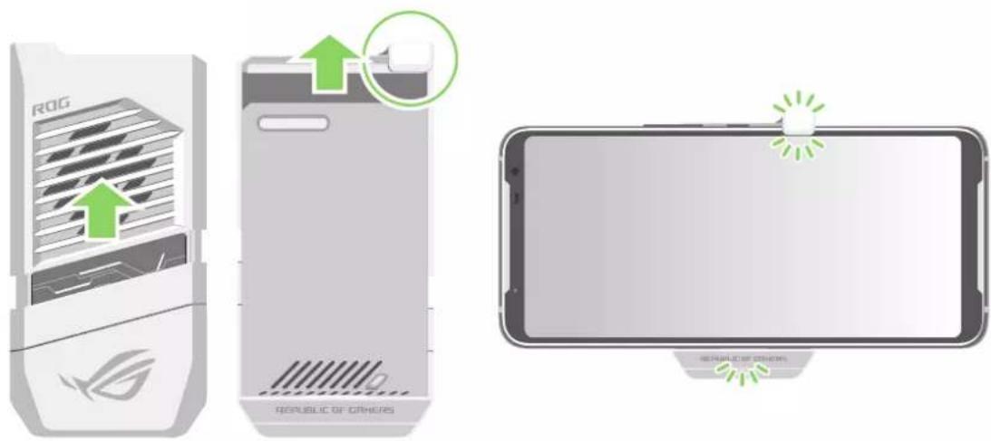 ASUS ROG Phone ZS661KS - Pour installer AeroActive Cooler : - 1