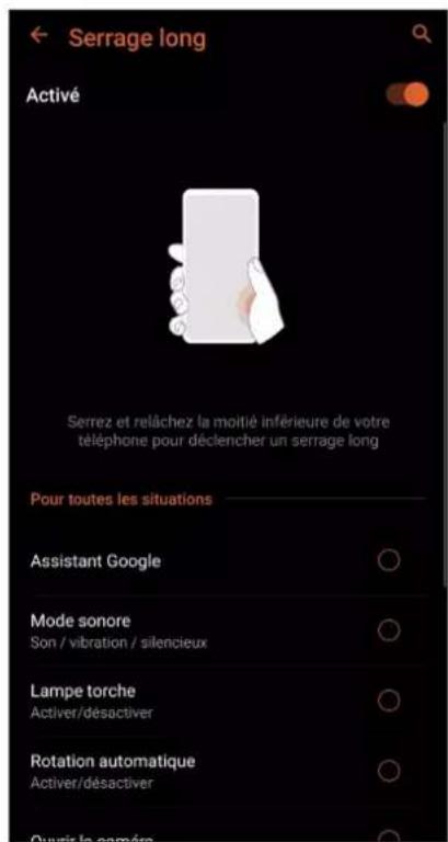 ASUS ROG Phone ZS661KS - Configuration des gestes de serrage - 4