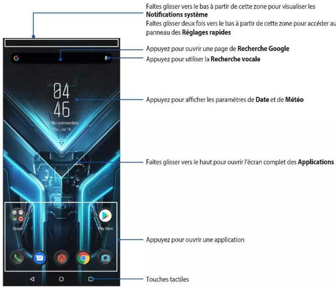 ASUS ROG Phone ZS661KS - Écran d'accueil - 1