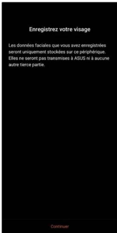 ASUS ROG Phone ZS661KS - Configurer le déverrouillage par reconnaissance faciale à partir du menu des paramètres - 4