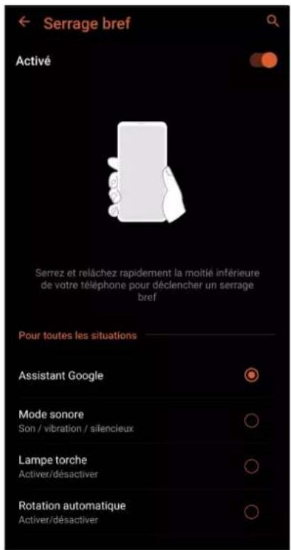 ASUS ROG Phone ZS661KS - Configuration des gestes de serrage - 3