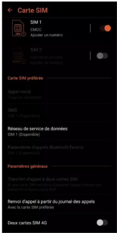ASUS ROG Phone ZS661KS - Fonctionnalités multi SIM - 1