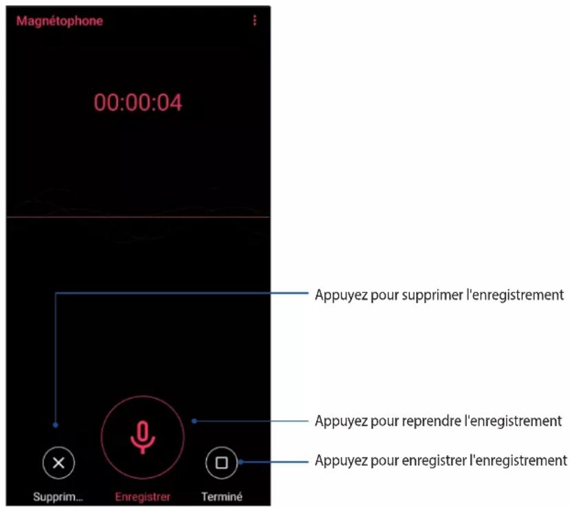 ASUS ROG Phone ZS661KS - Suspendre un enregistrement - 1