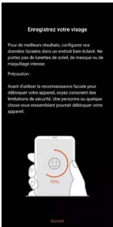 ASUS ROG Phone ZS661KS - Configurer le déverrouillage par reconnaissance faciale à partir du menu des paramètres - 6