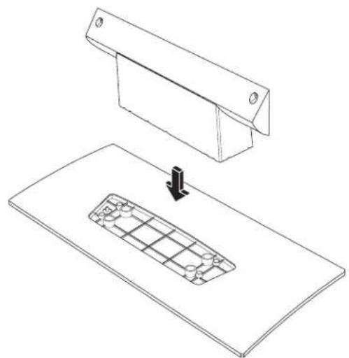 HP LC3272N - Attaching or removing the stand - 2