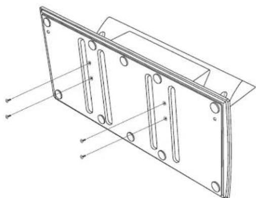 HP LC3272N - Attaching or removing the stand - 3