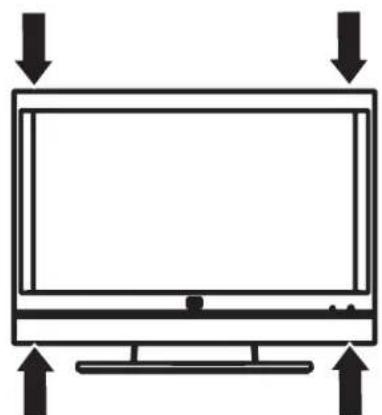 HP LC3272N - Lifting the TV - 1