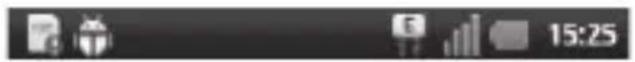 LG Optimus Pro - Viewing the status bar - 1
