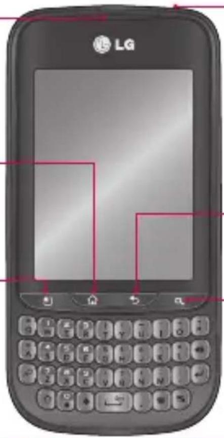 LG Optimus Pro - Tecla Menu - 1