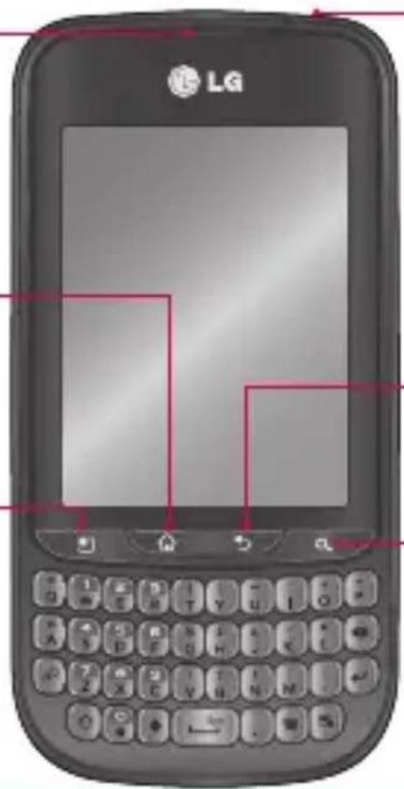 LG Optimus Pro - Menu key - 1