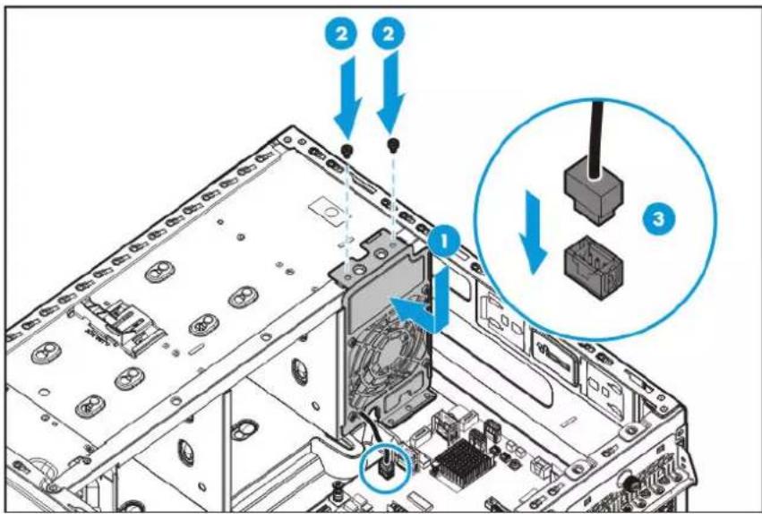 HP ProLiant ML110 G9 - Option de déflecteur et de ventilateur PCI - 2