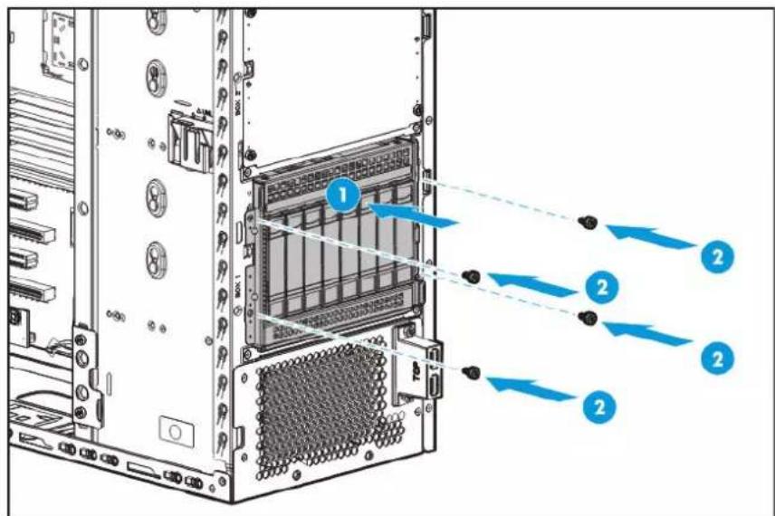 HP ProLiant ML110 G9 - Cage à 8 baies de lecteur SFF (option) - 2
