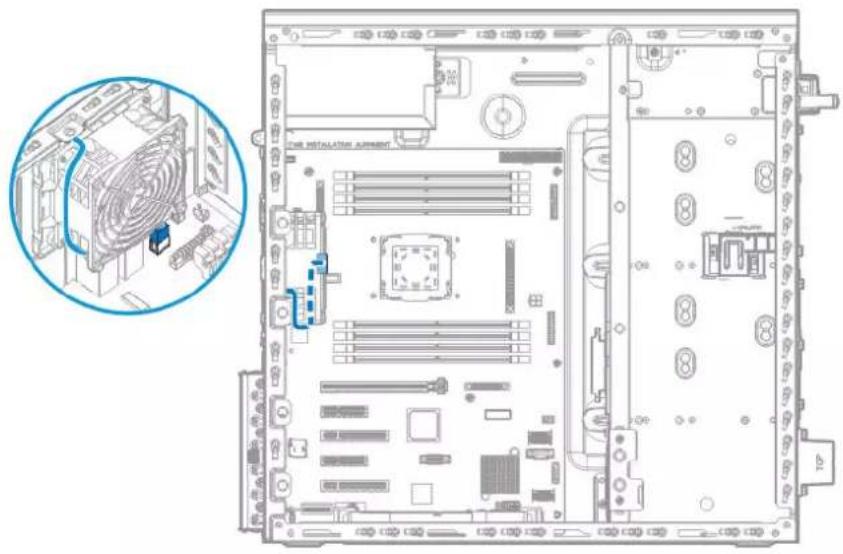 HP ProLiant ML110 G9 - Câblage de ventilateur - 2