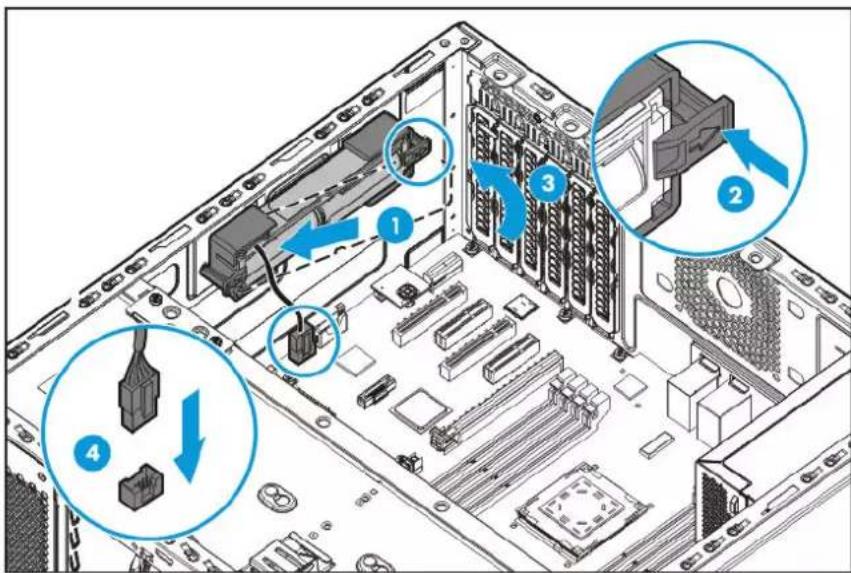 HP ProLiant ML110 G9 - Installation d'une batterie HP Smart Storage - 1