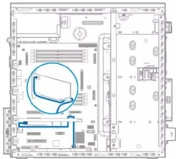 HP ProLiant ML110 G9 - Câblage du module FBWC - 2
