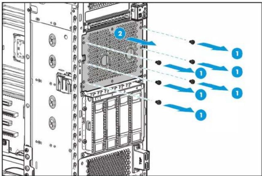 HP ProLiant ML110 G9 - Cage à 4 baies de lecteur LFF (option) - 4