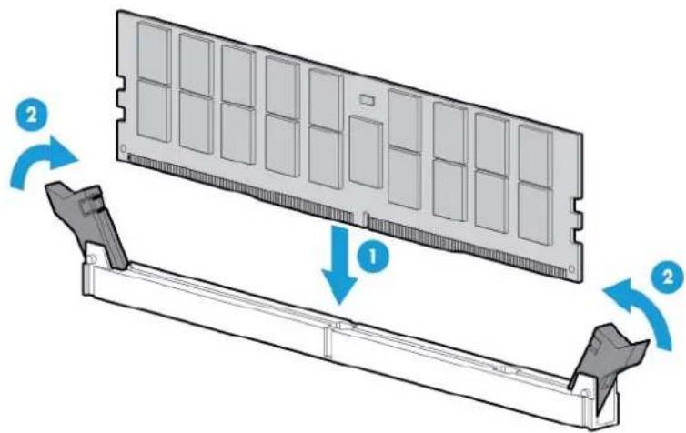 HP ProLiant ML110 G9 - Installation d'un module DIMM - 1