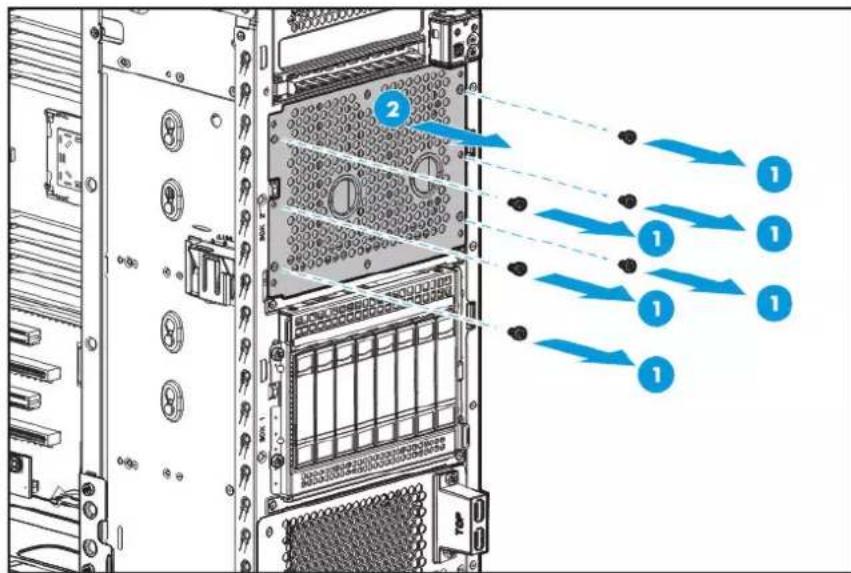 HP ProLiant ML110 G9 - Cage à 8 baies de lecteur SFF (option) - 4