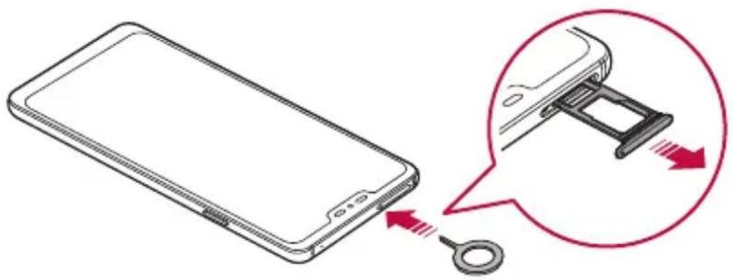 LG G7 Plus ThinQ - SIM-Karte und Speicherkarte einlegen - 2