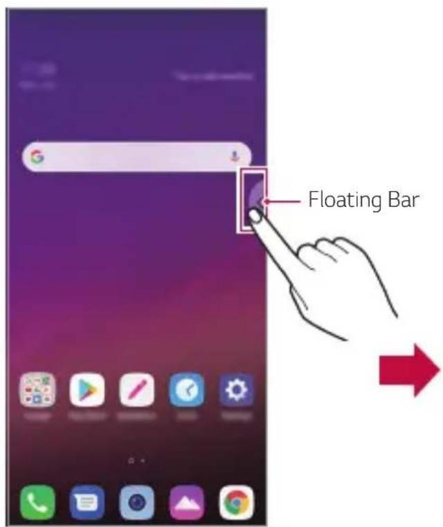 LG G7 Plus ThinQ - Apertura e chiusura della Floating Bar - 1