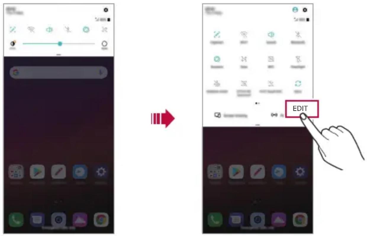 LG G7 Plus ThinQ - Notifications panel - 1