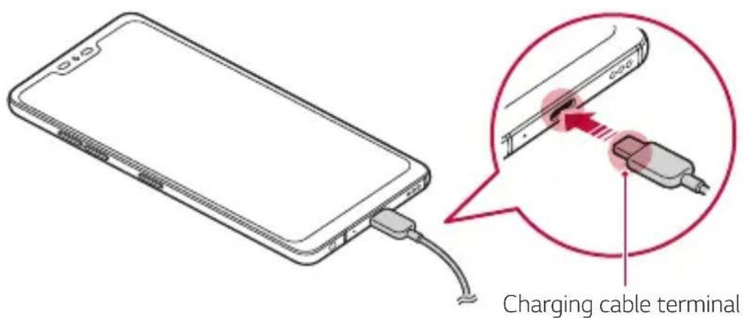 LG G7 Plus ThinQ - Charging the battery - 1