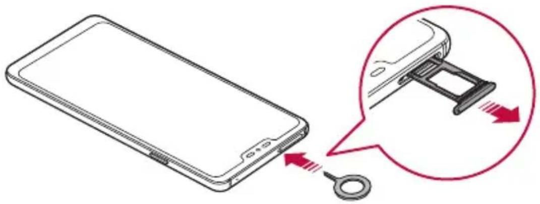LG G7 Plus ThinQ - Installazione della carta SIM e della scheda di memoria - 2