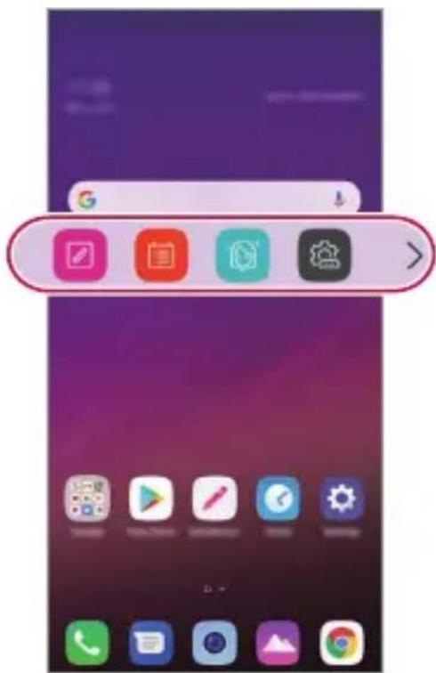 LG G7 Plus ThinQ - Opening and closing the Floating Bar - 2