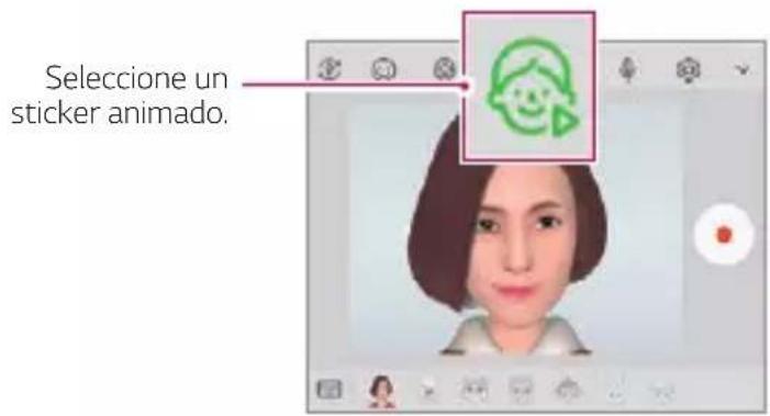 LG ThinQ G8S - Uso de stickers animados - 1