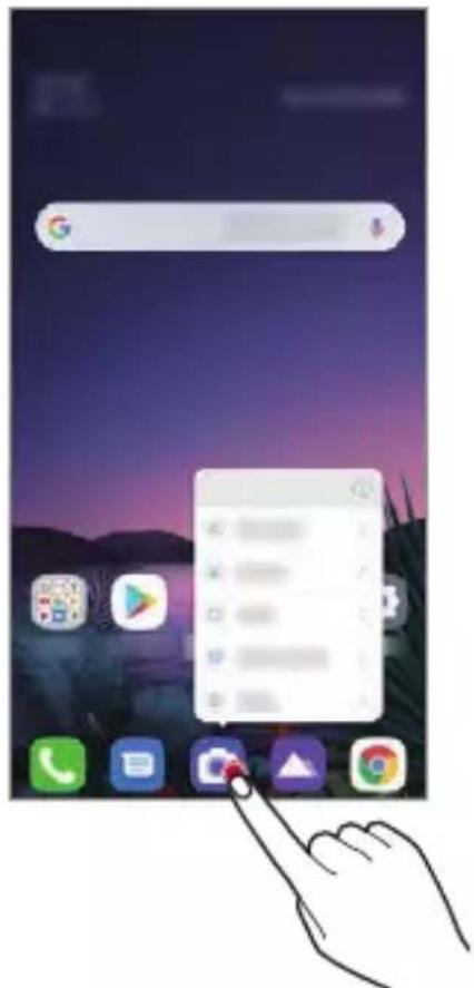LG ThinQ G8S - App Shortcuts - 1