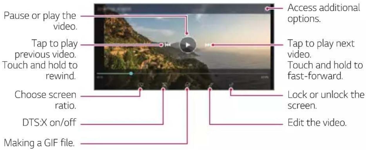 LG ThinQ G8S - Playing a video - 1