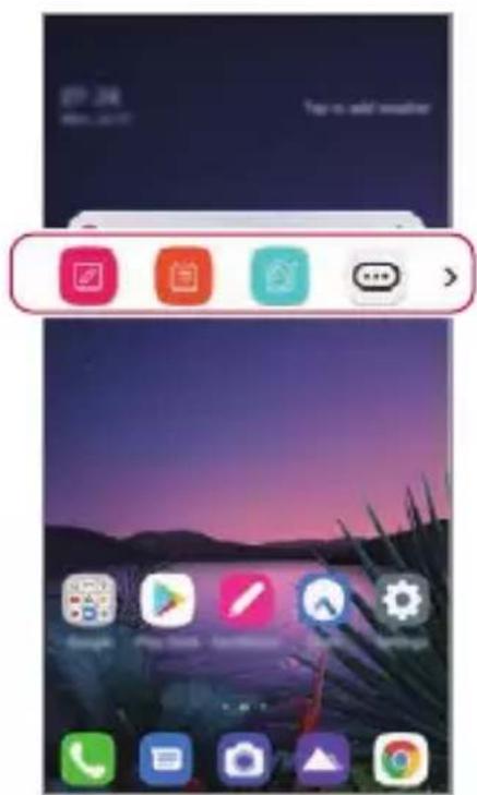 LG ThinQ G8S - Opening and closing the Floating Bar - 2