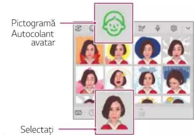 LG ThinQ G8S - Folosirea opțiunii Autocolante avatar - 1