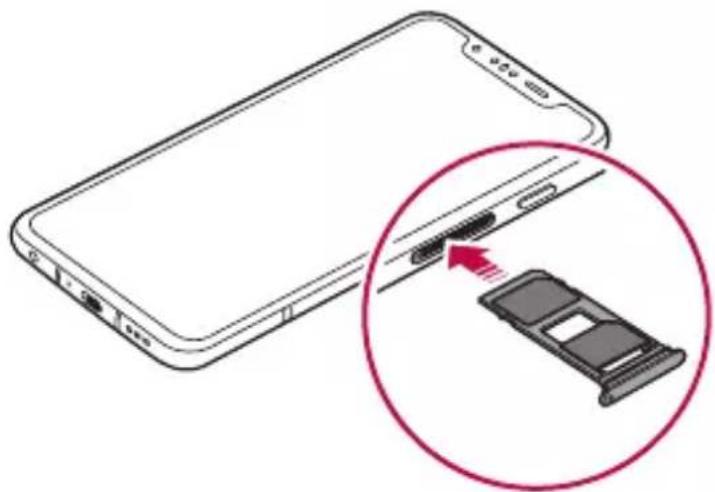 LG ThinQ G8S - Instalarea cartelei SIM - 7