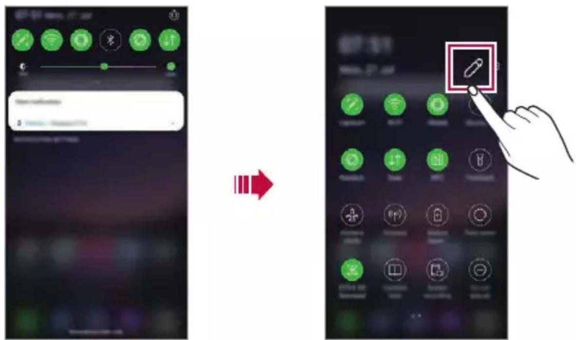 LG ThinQ G8S - Plošča z obvestili - 1