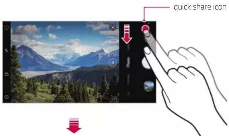LG ThinQ G8S - quick share - 1