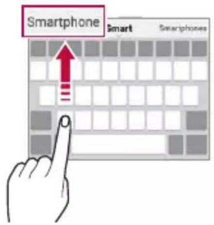 LG ThinQ G8S - Suggesting words - 1