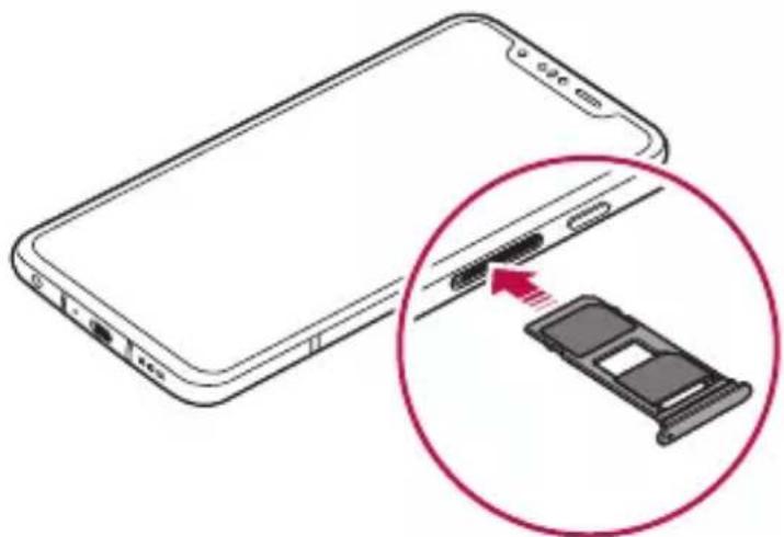 LG ThinQ G8S - Instalación de la tarjeta SIM - 7