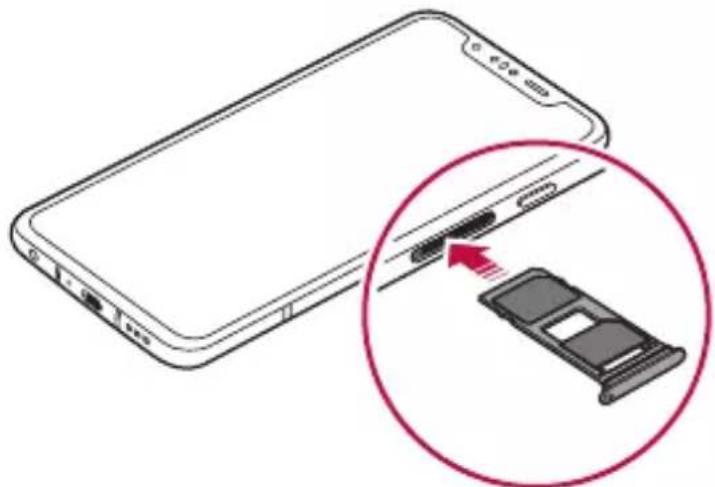 LG ThinQ G8S - Installation de la carte SIM - 6