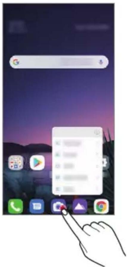 LG ThinQ G8S - Raccourcis des applications - 1