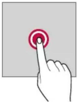 LG ThinQ G8S - Touching and holding - 1
