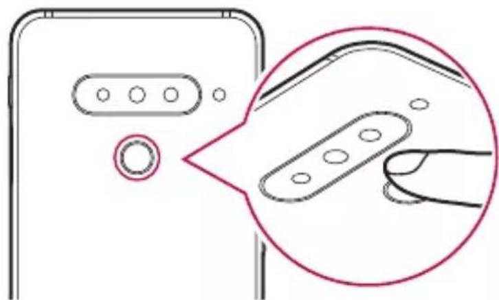 LG ThinQ G8S - Înregistrarea amprentei - 3