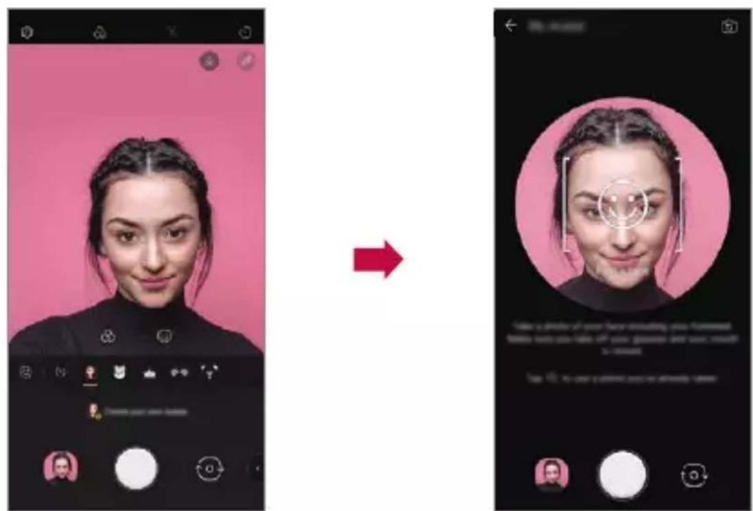 LG ThinQ G8S - Creación de Mi avatar - 1