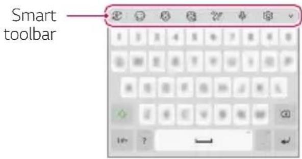 LG ThinQ G8S - Using the Smart toolbar - 1